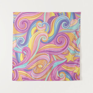 Rainbow Comet: Magical Dreamy Sky. Tapestry