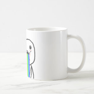 Rainbow Computer Face Guy Coffee Mug