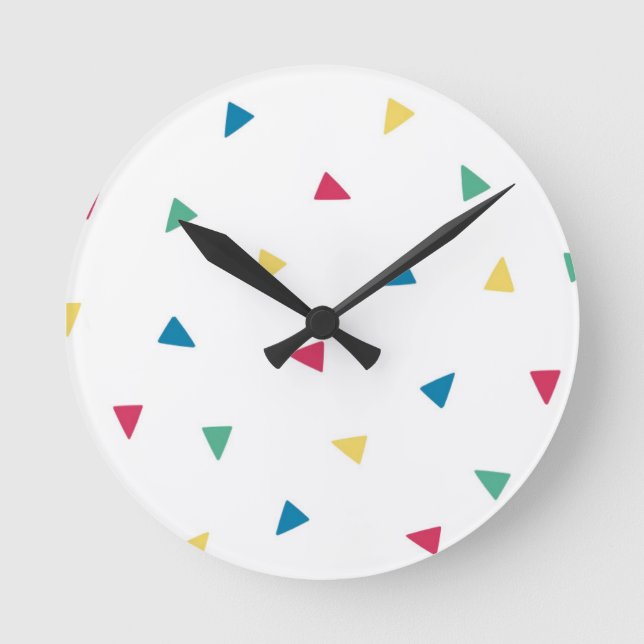 Rainbow Confetti Clock (Front)
