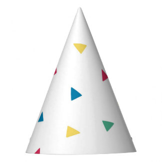 Rainbow Confetti  Party Hat