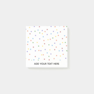 Rainbow Confetti Polka Dot  Post-it Notes