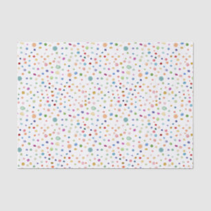 Rainbow Confetti Watercolor Dots Tissue Paper