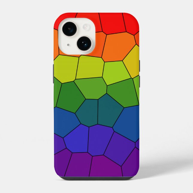 Rainbow COOL Pattern iPhone Case (Back)