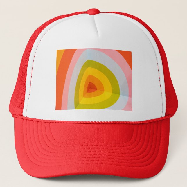 rainbow corner trucker hat (Front)