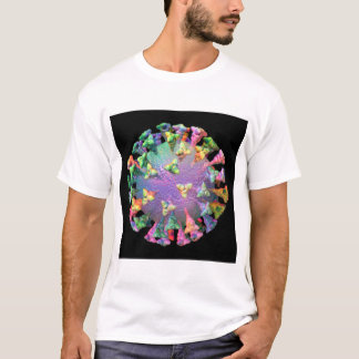 Rainbow Coronavirus COVID Virus Particle T-Shirt