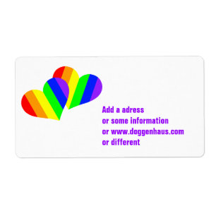 Rainbow Couple Hearts