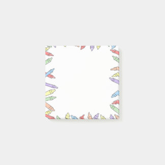 Rainbow crayon notepad