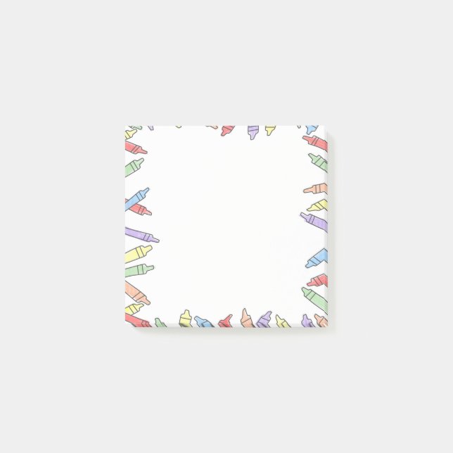 Rainbow crayon notepad (Front)