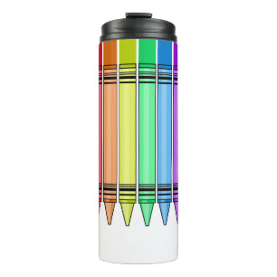 Rainbow Crayon Thermal Tumbler