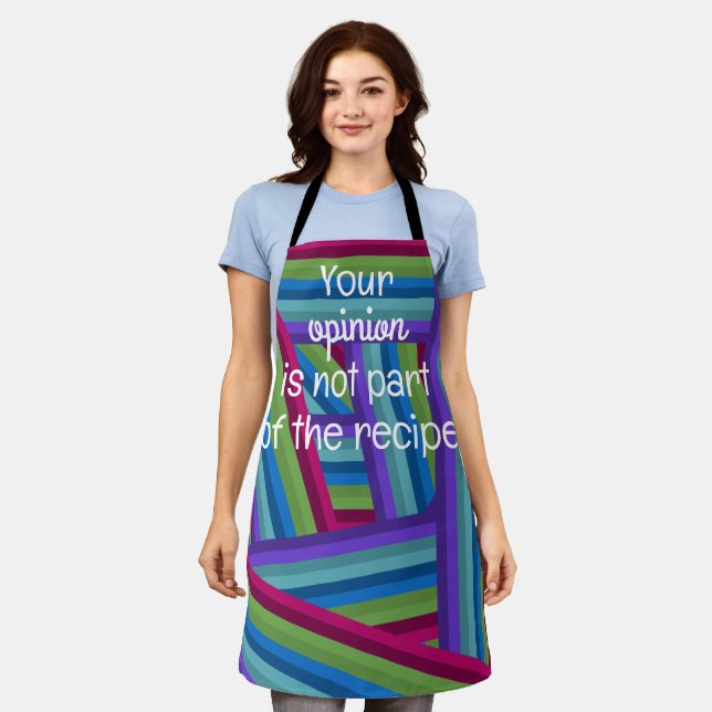 Rainbow Crisscross  Apron (Worn)