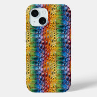 Rainbow Crocodile Leather