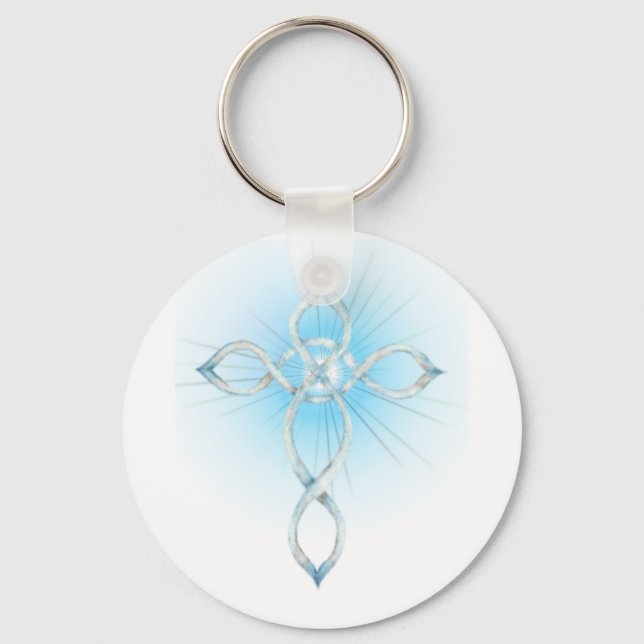 Rainbow Cross Keychain (Front)