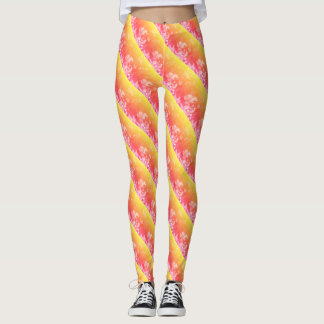 Rainbow cross pattern design leggings