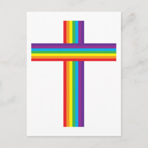 Rainbow CROSS Postcard
