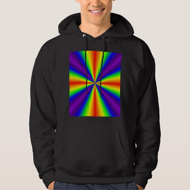 Rainbow Cross Pullover Hoodie (Front)