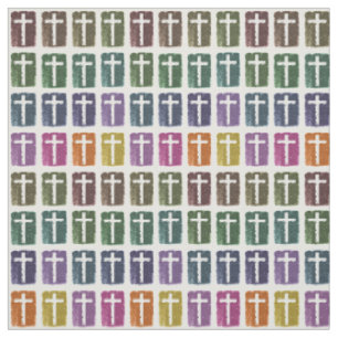 Rainbow crosses fabric