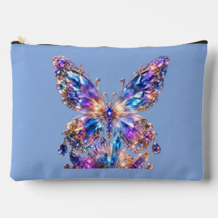 Rainbow Crystal Butterfly Colourful Sparkle Accessory Pouch