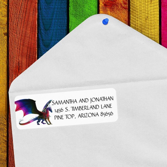 Rainbow Crystal Dragon Adresse de retour (Créateur téléchargé)