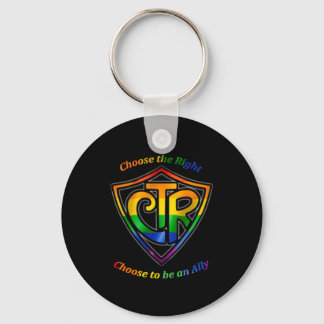 Rainbow CTR - LDS LGBT Ally Keychain