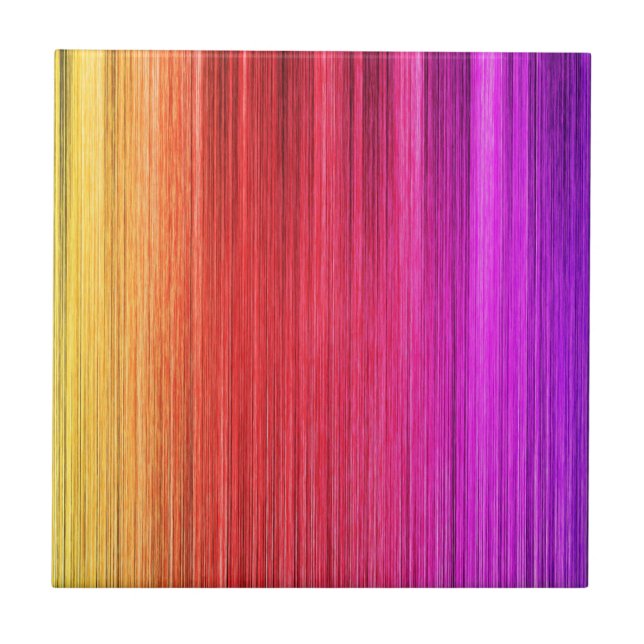 Rainbow Curtain Design Tile (Front)
