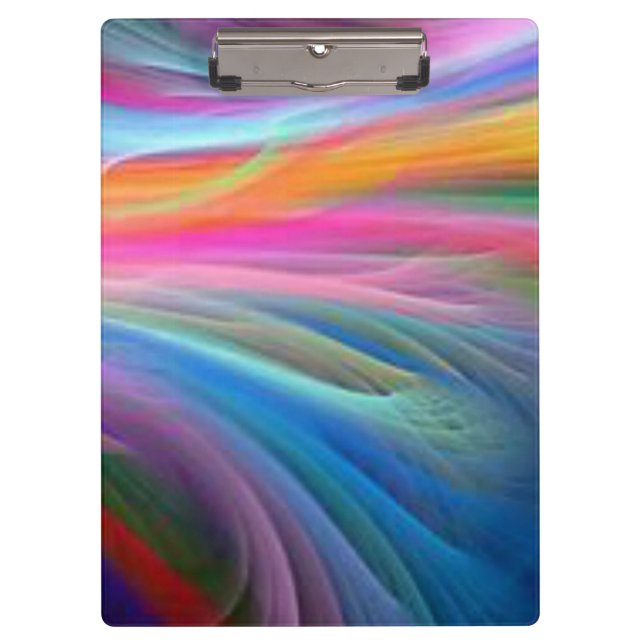Rainbow custom clip board! clipboard (Front)