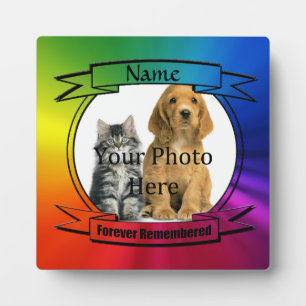Rainbow Custom Memorial - Forever Remembered Plaque