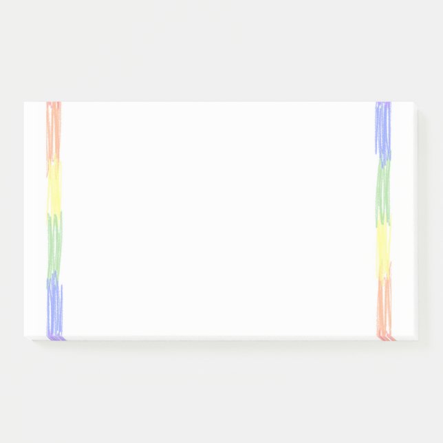 Rainbow custom name notepad (Front)