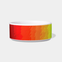 rainbow customizable rabbit feeding bowl