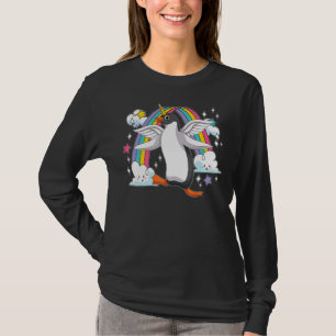 Rainbow Cute Bird Penguincorn Animal Magical Unico T-Shirt