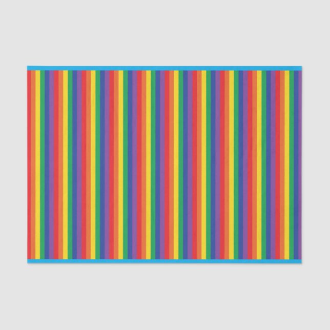 Rainbow Cute Kid's Birthday Party Tissue Paper (Front)