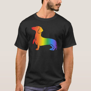 Rainbow Dachshund Dog Lover's T-Shirt