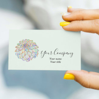 Rainbow Dahlia Business Card