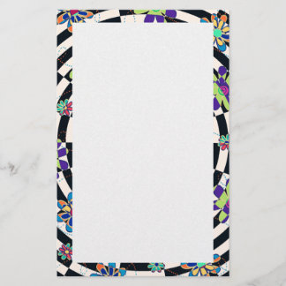 Rainbow Daisies Kaleidoscope Stationery