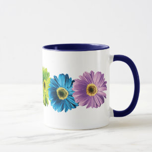Rainbow Daisies Mug