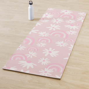 Rainbow Daisy Dream #1 #dreamy #wall #art Yoga Mat