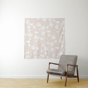 Rainbow Daisy Dream #3 #dreamy #wall #art Tapestry