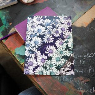 Rainbow Daisy flower pattern springtime            Postcard