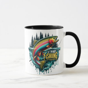 Rainbow Dance A Vibrant Fish Leaps From the Water Mug