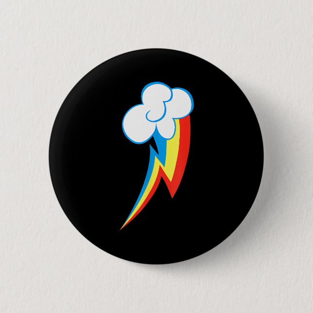 Rainbow Dash Cuties Mark  2 Inch Round Button (Front)