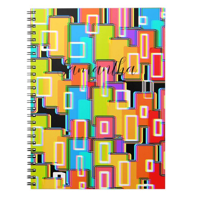 Rainbow Deco Home Living  Abstract    Notebook (Front)