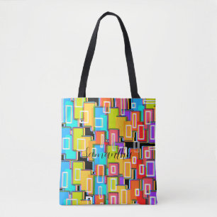 Rainbow Deco Home Living  Abstract    Tote Bag