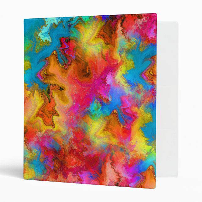 rainbow design binder (Front/Inside)