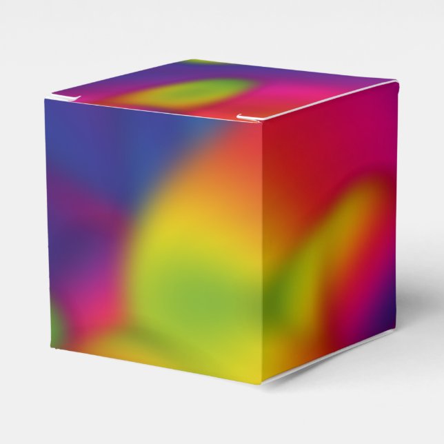 Rainbow Design Favor Box (Front Side)