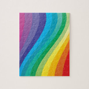 Rainbow design jigsaw puzzle