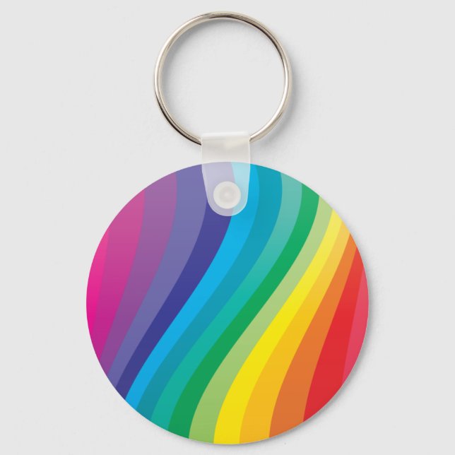 Rainbow design keychain (Front)