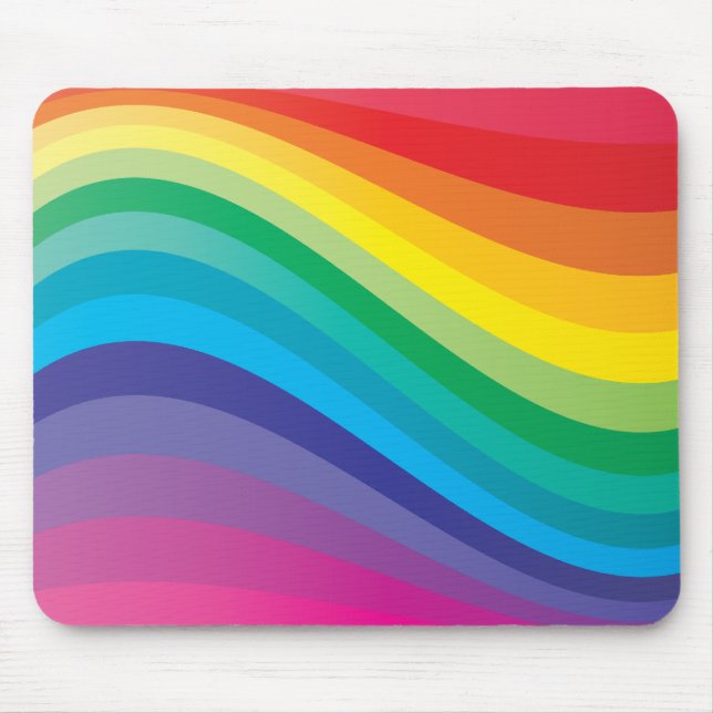 Rainbow design mouse pad (Front)