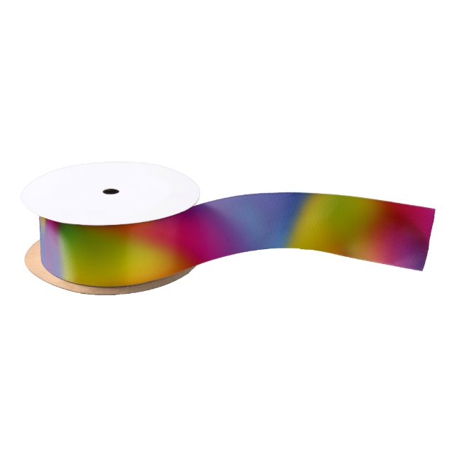 Rainbow Design Satin Ribbon (Spool)