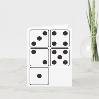 Rainbow Dice Note Card