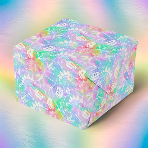 Rainbow Dinosaur Fossil Pattern  Tissue Paper