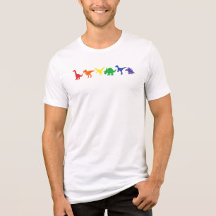 Rainbow Dinosaur Pride Shirt: LGBT Dino T-Rex Tee